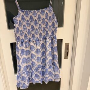 Wilfred Blue and White Printed Dress